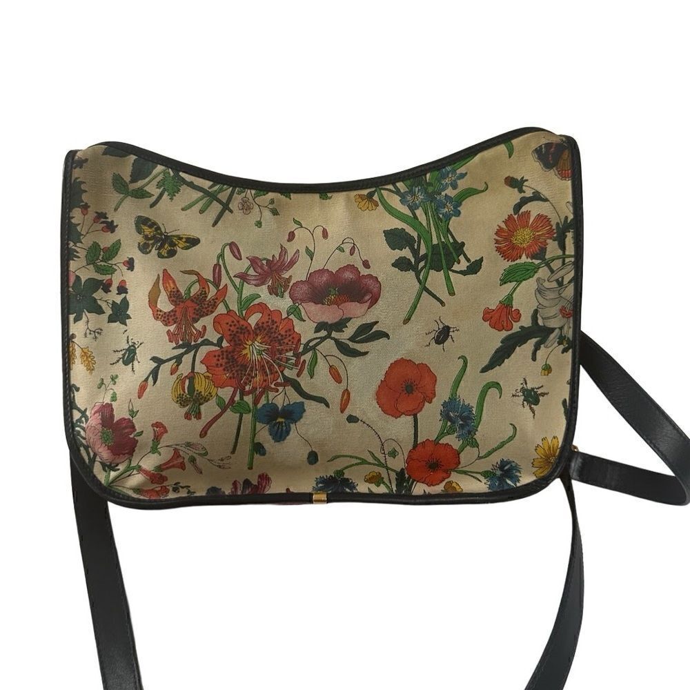 Gucci vintage floral crossbody black - Picture 5 of 16